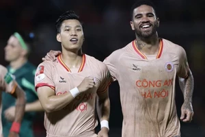 CLB Công an Hà Nội sẽ so tài với Hà Nội FC cuối tuần này.