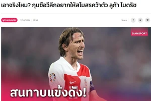 Luka Modric lọt tầm ngắm của câu lạc bộ Bình Dương.