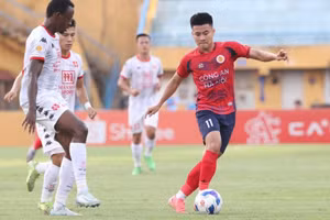 Hải Phòng FC thua Công an Hà Nội ở lượt trận đá sớm vòng 6 V-league.