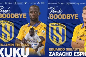 Benjamin Kuku và Zaracho chia tay Sông Lam Nghệ An sau 1 mùa giải gắn bó.