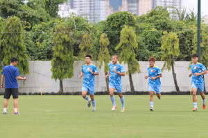 U19 Việt Nam tập huấn tại Nhật Bản. Ảnh: VFF.