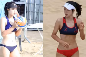 Vẻ đẹp thiên thần của VĐV bóng chuyền Hàn Quốc