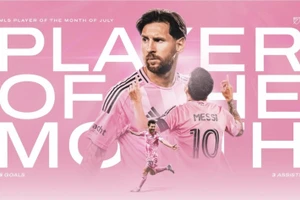 Lionel Messi xuất sắc nhất tháng 7 giải MLS.