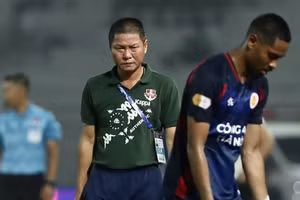 HLV Chu Đình Nghiêm hài lòng với trận hòa CLB Công an Hà Nội.