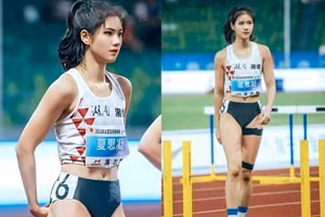 Vẻ đẹp thiên thần VĐV điền kinh Trung Quốc