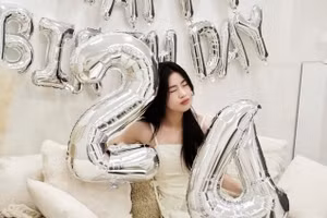 Loạt ảnh sinh nhật đáng yêu của tiền vệ Thanh Nhã