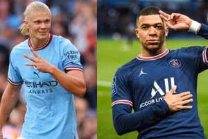 So sánh thành tích ghi bàn của Haaland và Mbappe