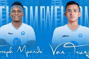 Joseph Mpande và Văn Trung gia nhập Nam Định FC.
