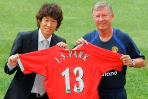 Park Ji-sung từng rất thành công khi chơi bóng cho Man United.
