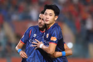 Đình Bắc hiện có 3 bàn ở V-League 2025/26. Ảnh: Hanoimoi.