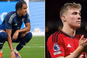 Leny Yoro và Hojlund chấn thương trong chuyến du đấu của MU.