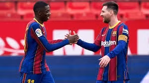 Ousmane Dembele đánh giá cao tài năng của Messi.
