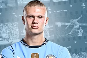 Erling Haaland hiện đang nằm trong kế hoạch mua sắm của Barca.