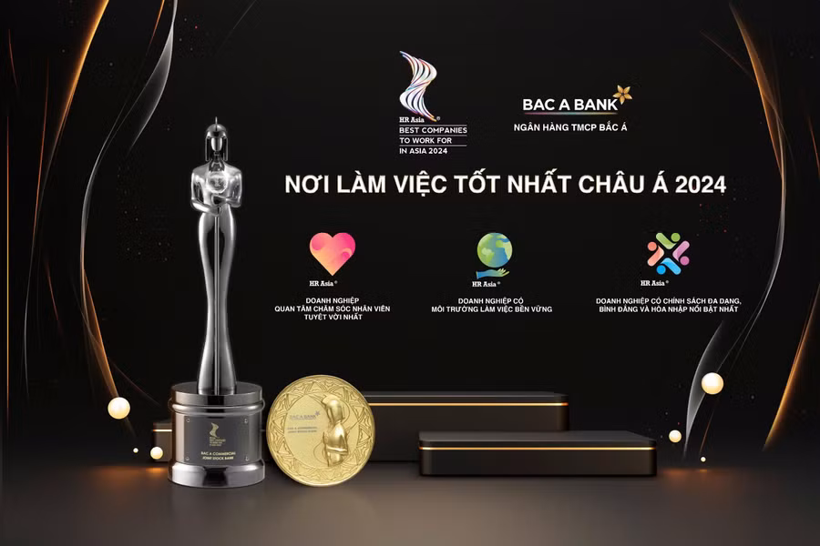 BAC A BANK được HR Asian vinh danh với 4 giải thưởng về nhân sự