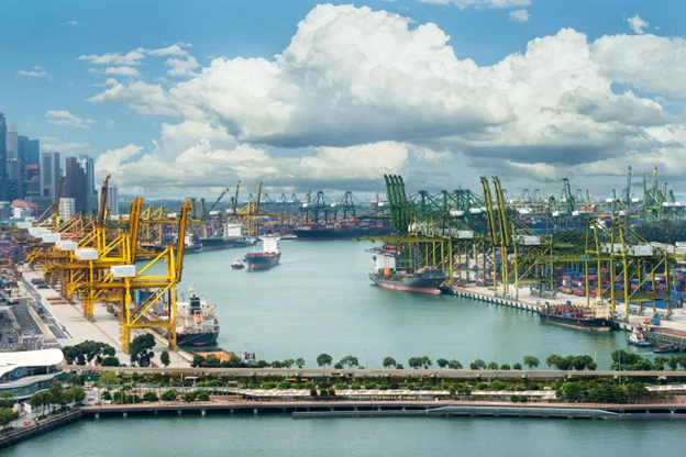 Cảng Singapore – Cảng biển nhộn nhịp thứ 2 thế giới. Ảnh: Ship Technology