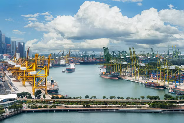 Cảng Singapore – Cảng biển nhộn nhịp thứ 2 thế giới. Ảnh: Ship Technology