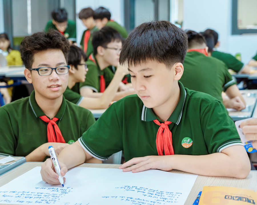 Học sinh trường Ngôi Sao Hà Nội trong tiết học thuộc khuôn khổ chương trình “Dự án 9” a2-nga.png