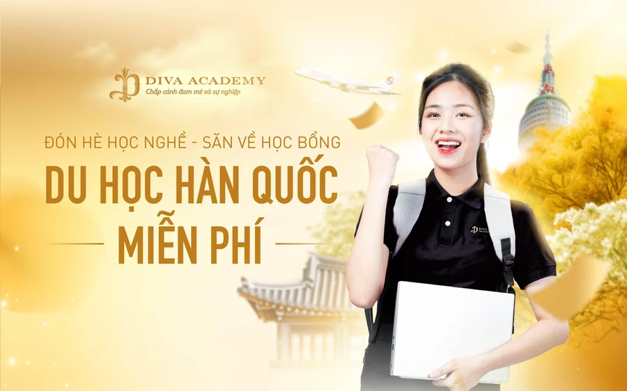 3 suất học bổng toàn phần du học Hàn Quốc sẽ được trao cho học viên đăng ký học nghề spa và phun xăm chuyên nghiệp tại Học Viện Thẩm Mỹ DIVA trong tháng 7 này.