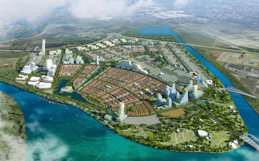 Một trong những đại đô thị đang được triển khai tại Hải An. Ảnh: KBC