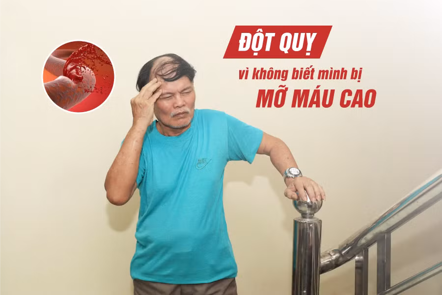 Ông Quản từng bị đột quỵ do mỡ máu tăng cao gần gấp đôi