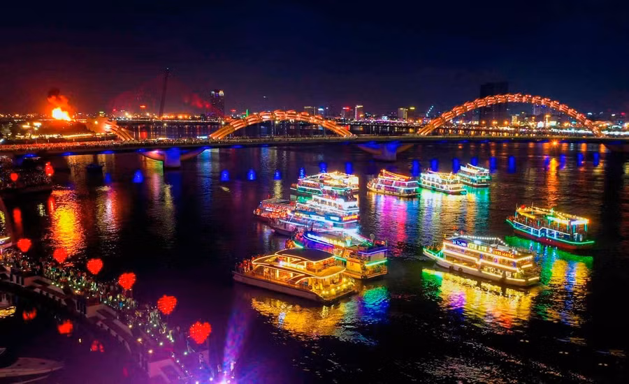 Vẻ đẹp của Đà Nẵng về đêm.