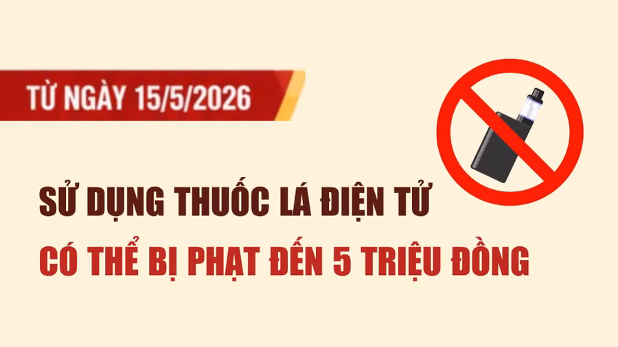 Inforgraphic: Sử dụng thuốc lá điện tử có thể bị phạt đến 5 triệu đồng