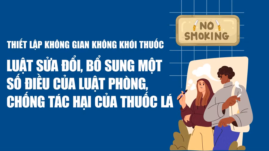 Infographic: Sửa đổi, bổ sung một số điều của luật Phòng, chống tác hại thuốc lá