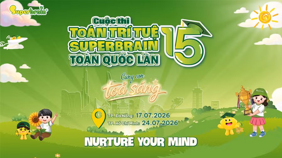Khơi dậy tiềm năng trong con: Cuộc thi Toán trí tuệ Superbrain toàn quốc lần 15 