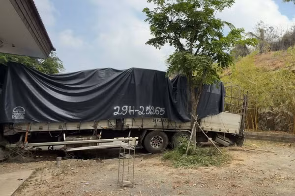 Hiện trường vụ tai nạn.