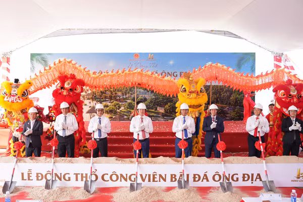 Lãnh đạo UBND tỉnh Lâm Đồng làm lễ động thổ dự án Công viên Bãi đá Ông Địa.