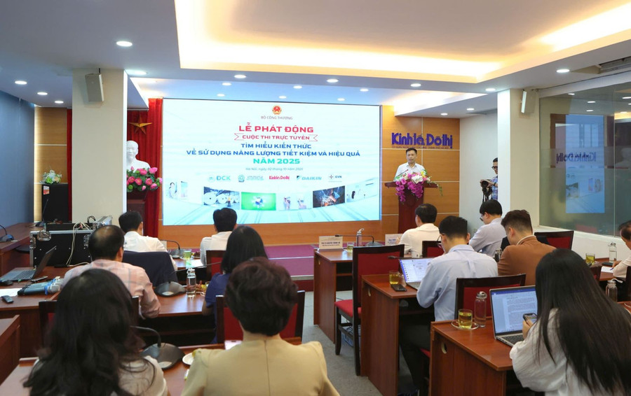Quang cảnh Lễ phát động Cuộc thi trực tuyến “Tìm hiểu kiến thức về sử dụng năng lượng tiết kiệm và hiệu quả” năm 2025.