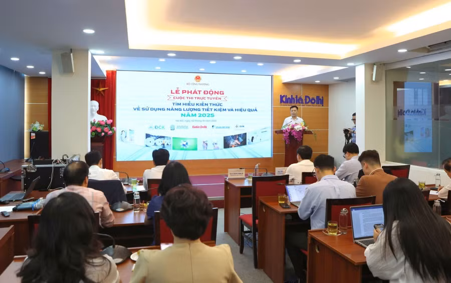 Quang cảnh Lễ phát động Cuộc thi trực tuyến “Tìm hiểu kiến thức về sử dụng năng lượng tiết kiệm và hiệu quả” năm 2025.