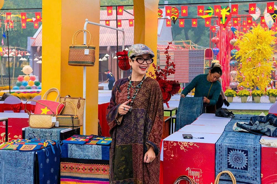 Check-in trước giờ G tại không gian Happy Tết 2026 ở Hoàng thành Thăng Long, Hà Nội. Ảnh: Happy Tết.