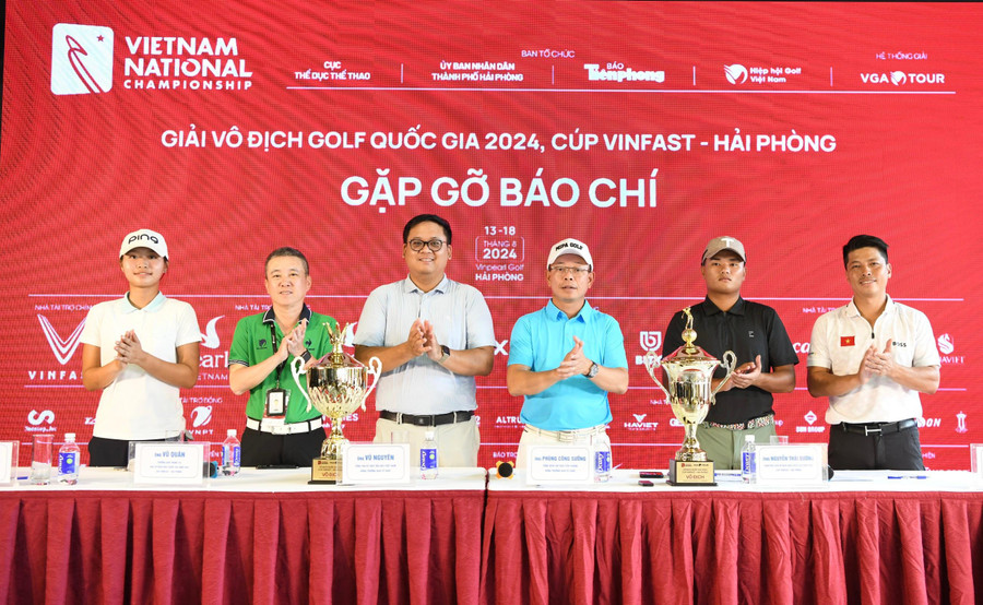 Buổi gặp gỡ báo chí thông tin về Giải vô địch golf Quốc gia 2024.