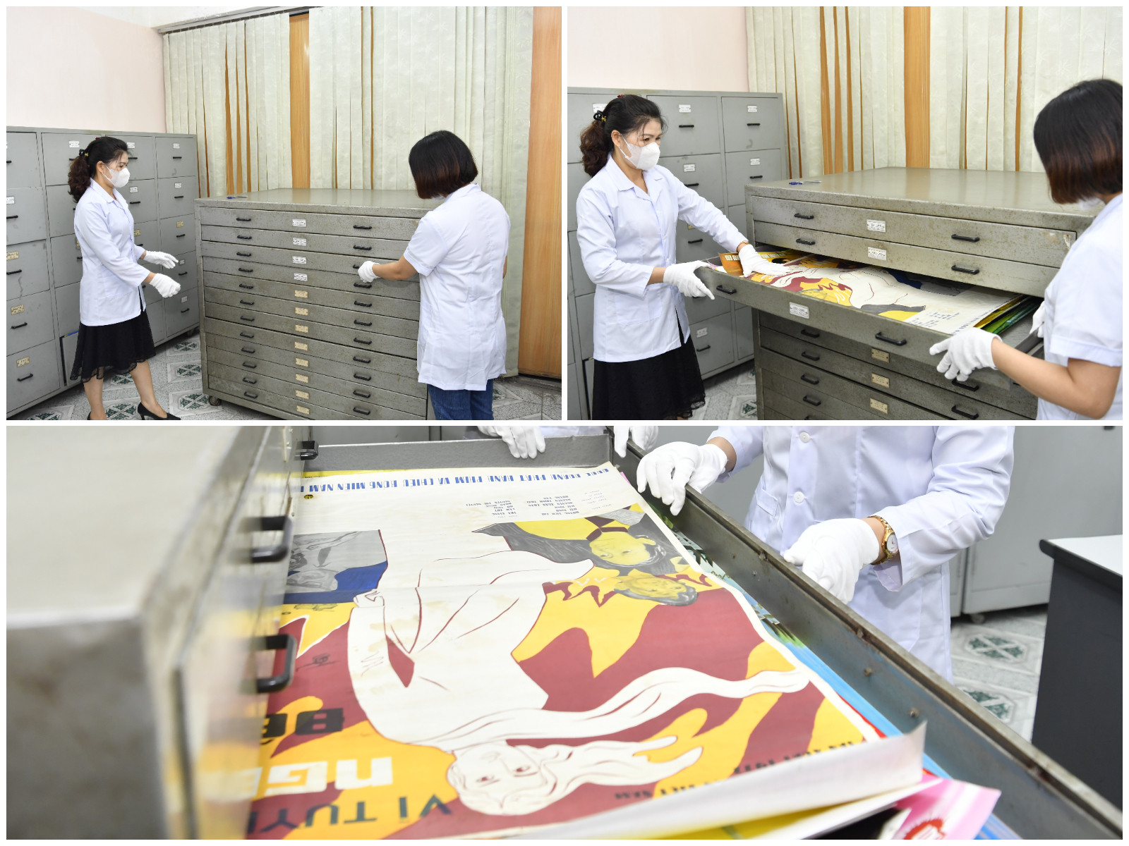 Trong Kho lưu trữ của Viện có nhiều tác phẩm điện ảnh quý giá của dân tộc. Ngoài ra, những thước phim vô giá về Chủ tịch Hồ Chí Minh, bộ sưu tập phim điện ảnh Cách mạng những năm đầu tiên, phim tư liệu về Đông Dương do Viện lưu trữ phim Pháp trao tặng…