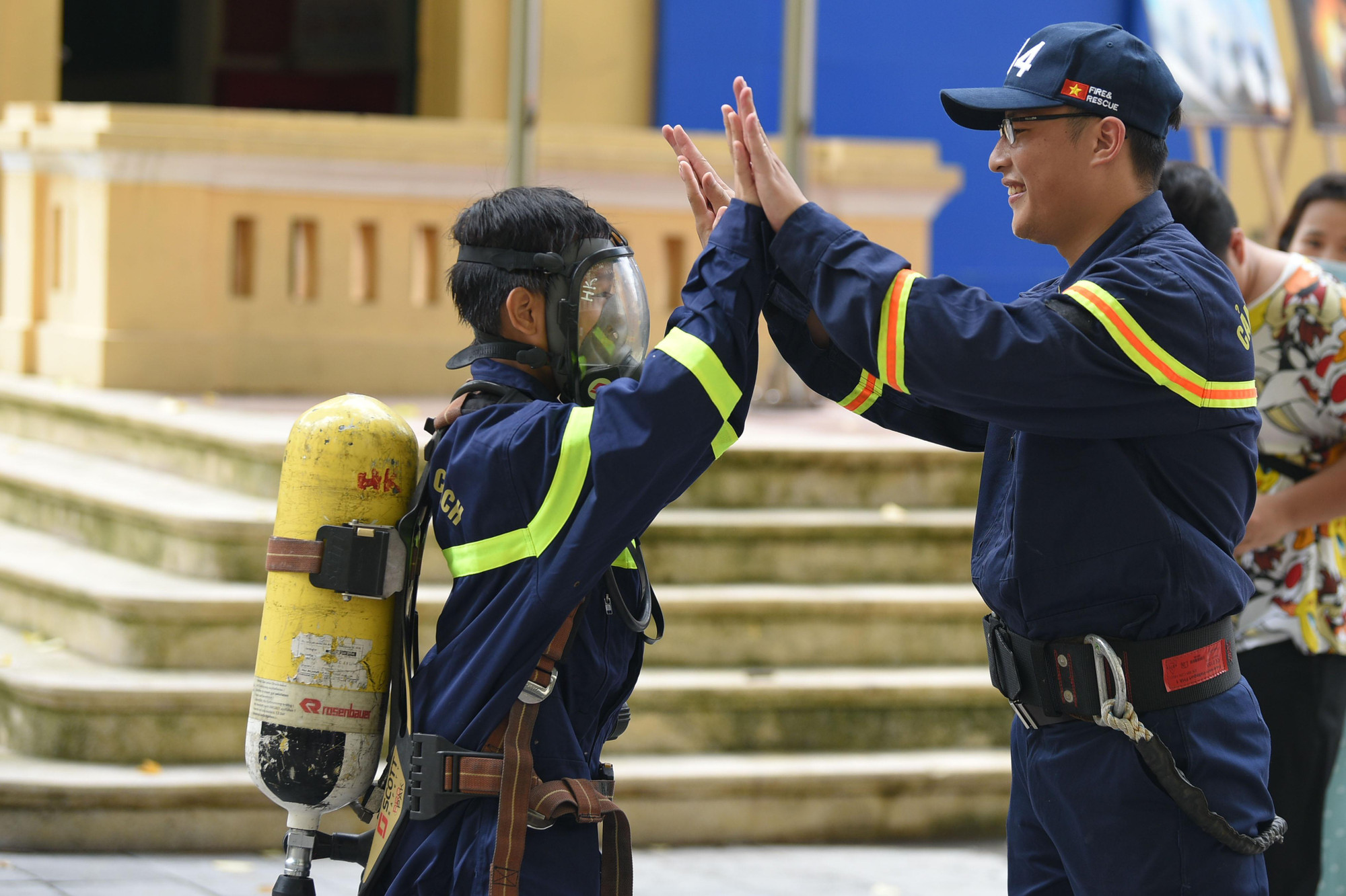 Kết thúc trải nghiệm các em đều rất vui vẻ.