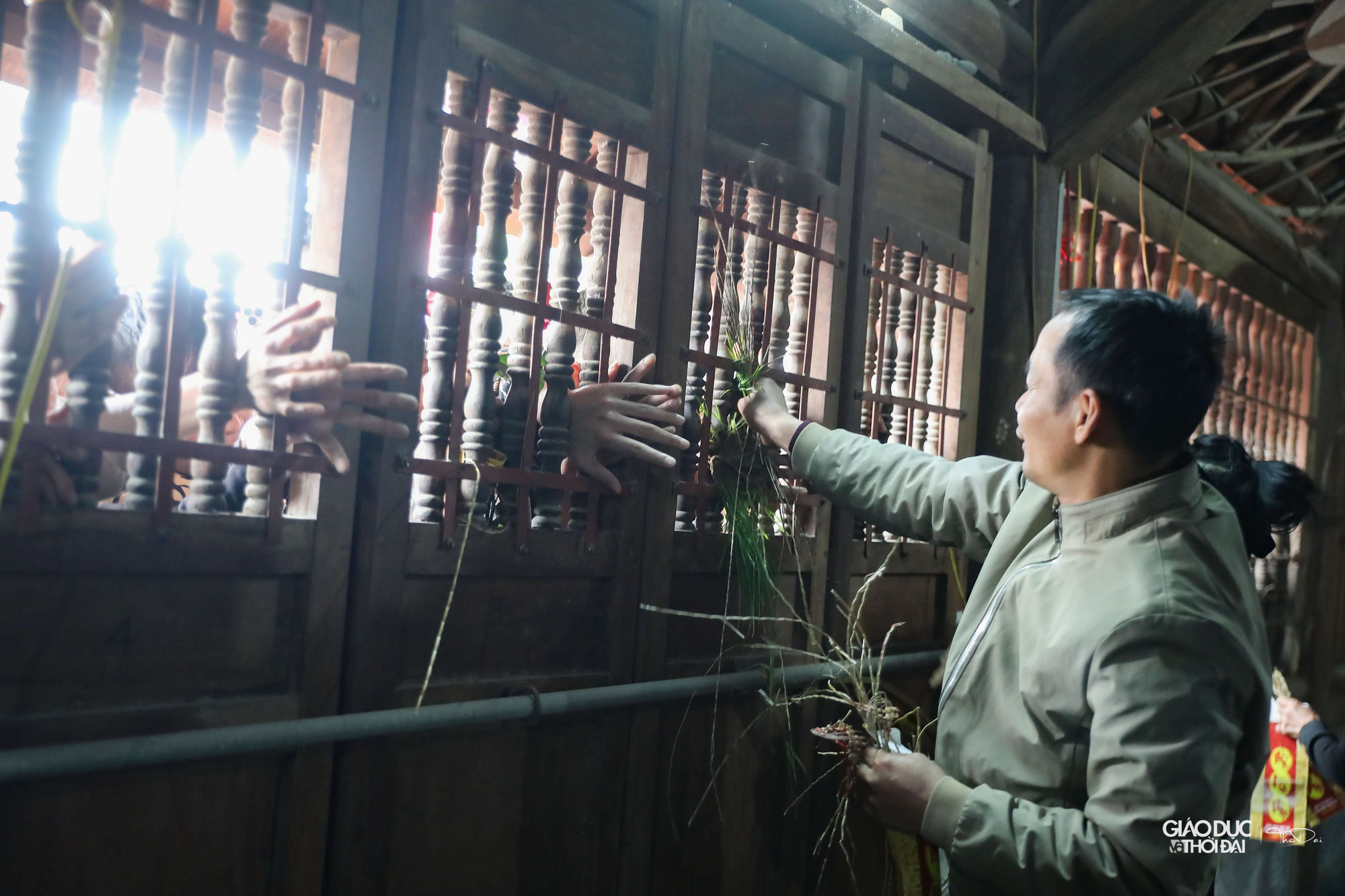 Chiếu được chia cho người dân phía bên ngoài.