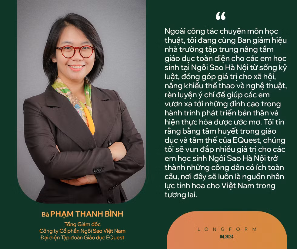 Đội ngũ giáo viên thỉnh giảng tại Ngôi Sao Hà Nội là các giáo viên xuất sắc, có nhiều kinh nghiệm giảng dạy tại các trường chuyên danh tiếng; là các giảng viên đại học có trình độ chuyên môn giỏi, đã đồng hành và tạo nên nhiều thành tích cao cho các thế hệ học sinh phổ thông tại các kỳ thi vào các trường chuyên, học sinh giỏi trong và ngoài nước. Các thầy cô trực tiếp đứng lớp, đảm nhiệm các chương trình chuyên, các lớp bồi dưỡng học sinh giỏi cùng với các thầy cô chủ nhiệm chuyên/trợ giảng Ngôi Sao Hà Nội nhằm cung cấp kiến thức nâng cao và hướng dẫn học sinh trong suốt quá trình phấn đấu đạt mục tiêu. Với độ ngũ giáo viên chất lượng, đông đảo học sinh ưu tú, cộng thêm sự đầu tư của Ban điều hành, chất lượng học tập cũng như kết quả “đầu ra” của học sinh thật sự ấn tượng, tạo thành hiệu ứng tốt, tăng thêm sự tin tưởng của phụ huynh với nhà trường.