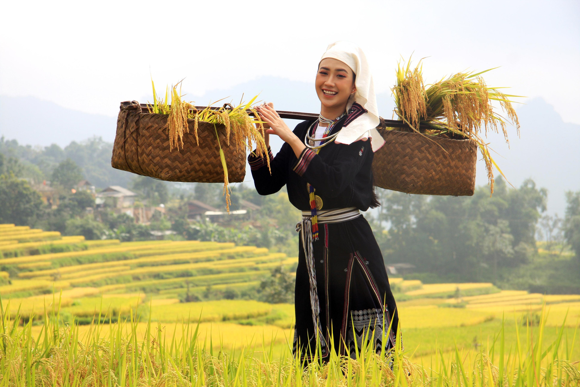 Ruộng nằm cheo leo trên lưng chừng núi, có khi lại nối liền từ đỉnh núi xuống tận khe suối với độ cao hàng 100m. Những thửa ruộng bậc thang nơi đây được đánh giá là “công trình lao động sáng tạo vĩ đại” của người Dao Tiền. Ruộng nằm cheo leo trên lưng chừng núi, có khi lại nối liền từ đỉnh núi xuống tận khe suối với độ cao hàng 100m. Những thửa ruộng bậc thang nơi đây được đánh giá là “công trình lao động sáng tạo vĩ đại” của người Dao Tiền.