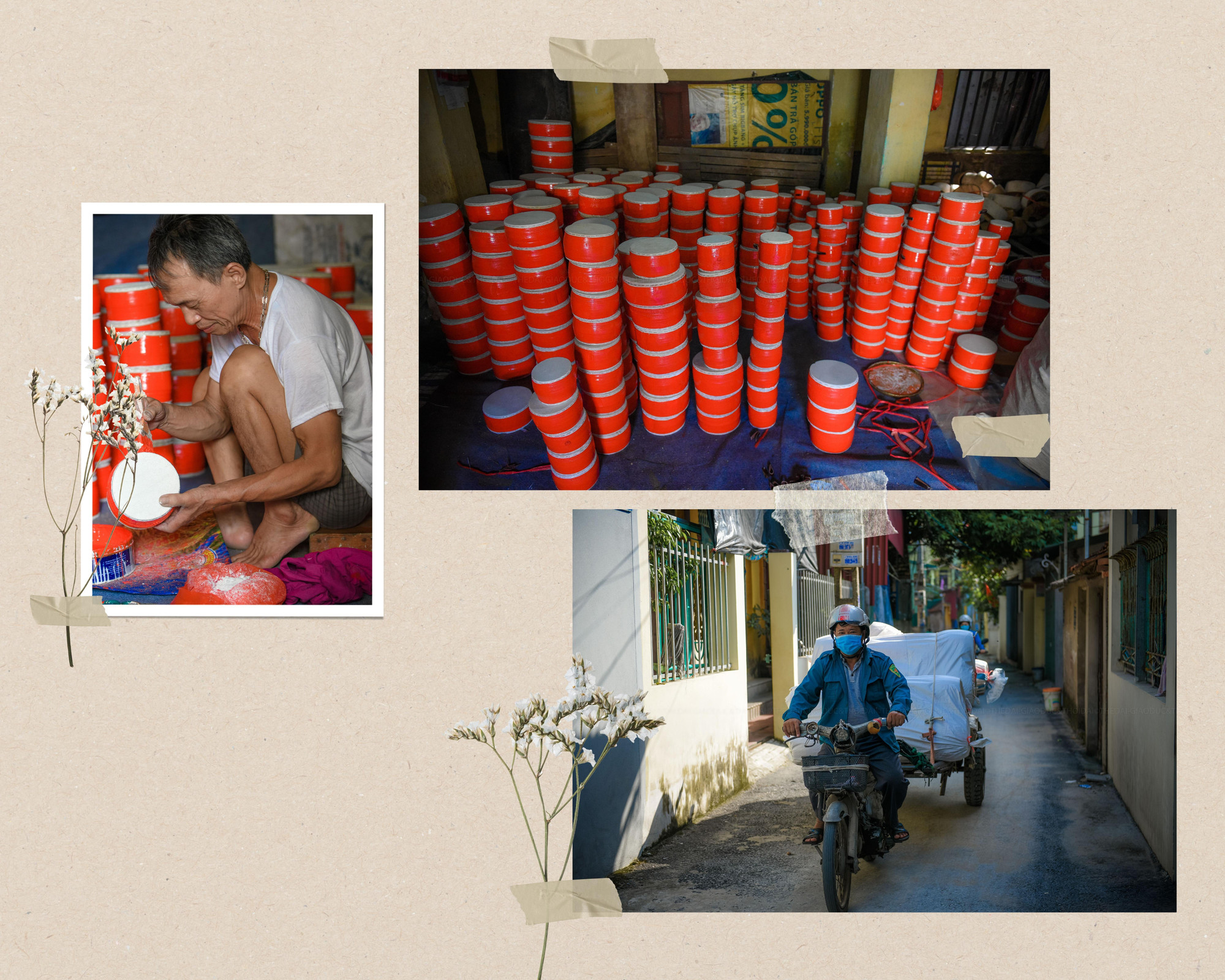 Ông Ninh cho biết vào dịp Trung thu, số lượng trống bán ra tăng mạnh, đa số do thương lái ở Hà Nội thu mua nên sẽ bán được khoảng 50.000 chiếc với giá từ 15.000 - 40.000 đồng tùy kích cỡ. Ông Ninh cho biết vào dịp Trung thu, số lượng trống bán ra tăng mạnh, đa số do thương lái ở Hà Nội thu mua nên sẽ bán được khoảng 50.000 chiếc với giá từ 15.000 - 40.000 đồng tùy kích cỡ.