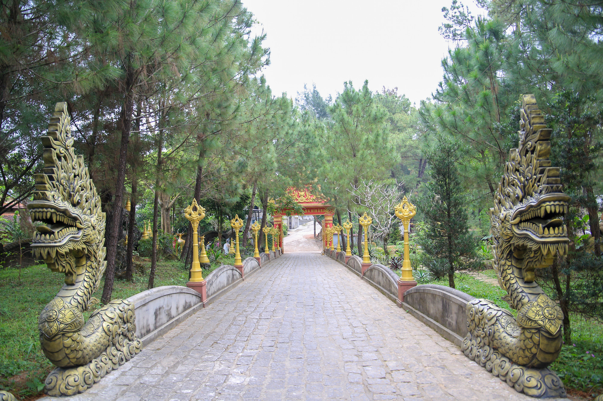 Cách trung tâm TP Huế khoảng 5km, chùa Thiền Lâm nằm trên đồi Quảng Tế, thuộc phường Thủy Xuân. Đây là một ngôi chùa nổi tiếng với vẻ đẹp lối kiến trúc ấn tượng, đậm nét Thái Lan.