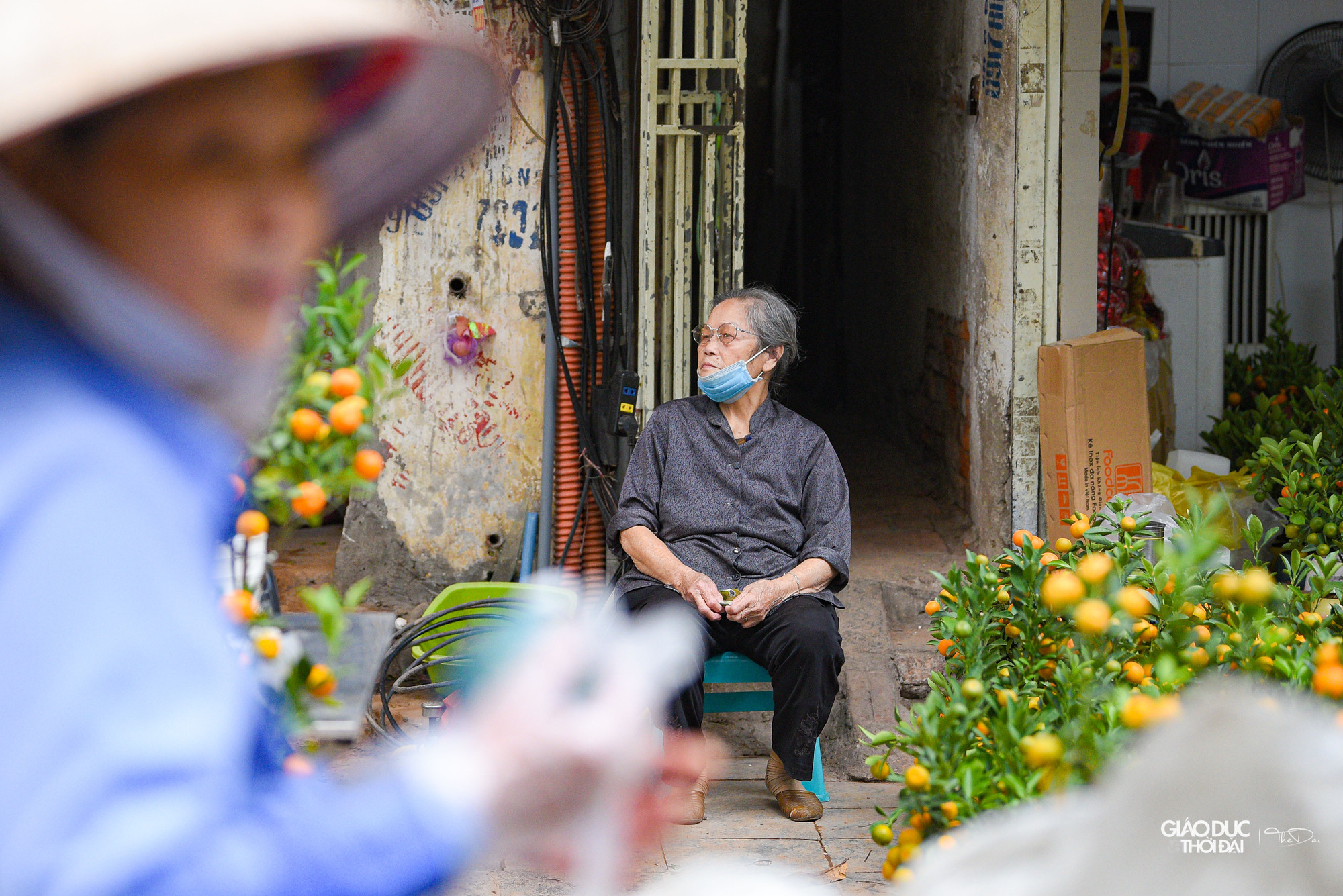 Chợ hoa luôn thu hút người dân Thủ đô tới sắm Tết và dạo phố.