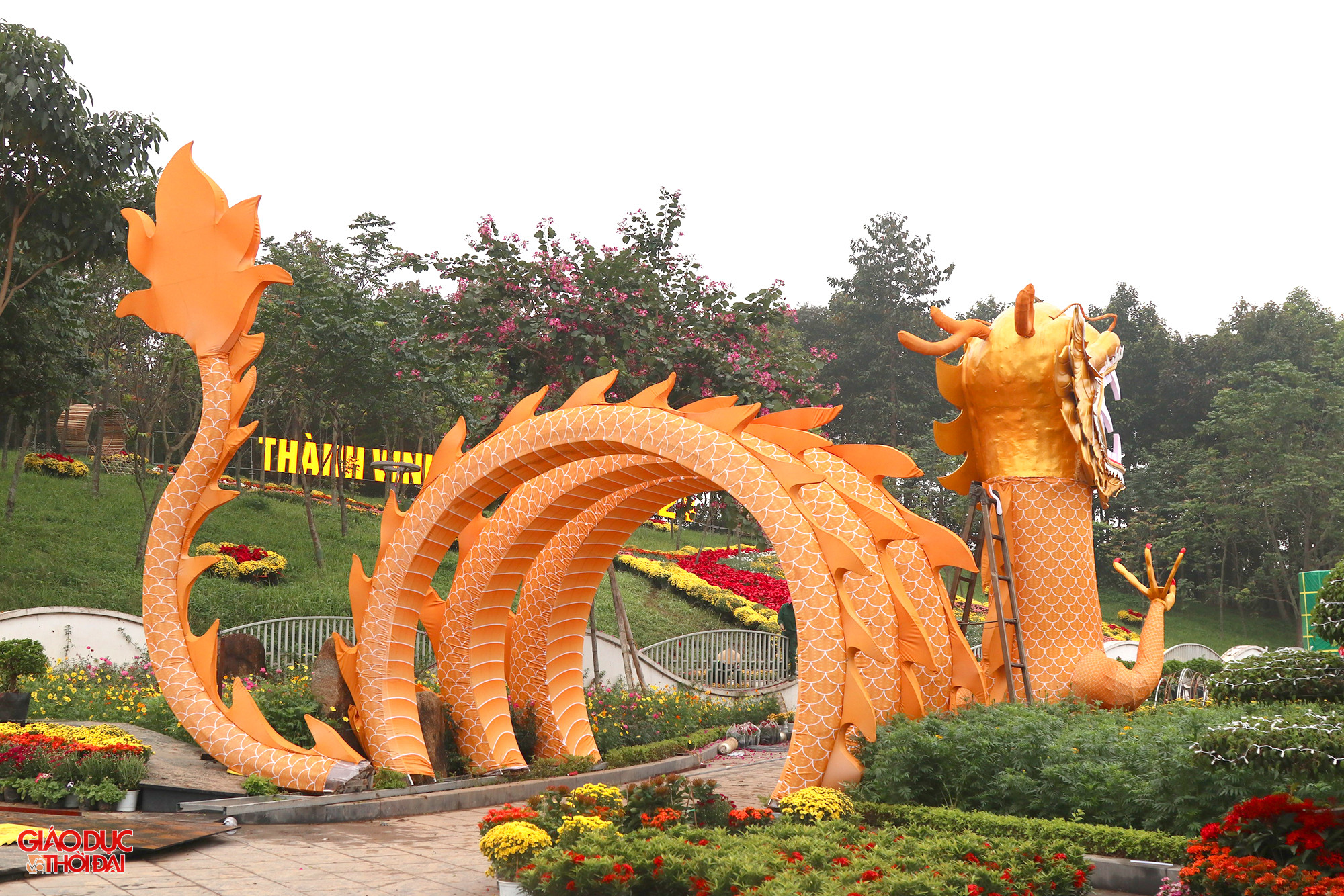 “Cách tạo hình linh vật rồng năm nay ở phố đi bộ TP Vinh rất đẹp, có thần thái. Tụi nhỏ gia đình tôi rất thích”, anh Phạm Quang Huy (trú tại phường Quang Trung, TP Vinh) chia sẻ. (Ảnh: Phạm Tâm) “Cách tạo hình linh vật rồng năm nay ở phố đi bộ TP Vinh rất đẹp, có thần thái. Tụi nhỏ gia đình tôi rất thích”, anh Phạm Quang Huy (trú tại phường Quang Trung, TP Vinh) chia sẻ. (Ảnh: Phạm Tâm)