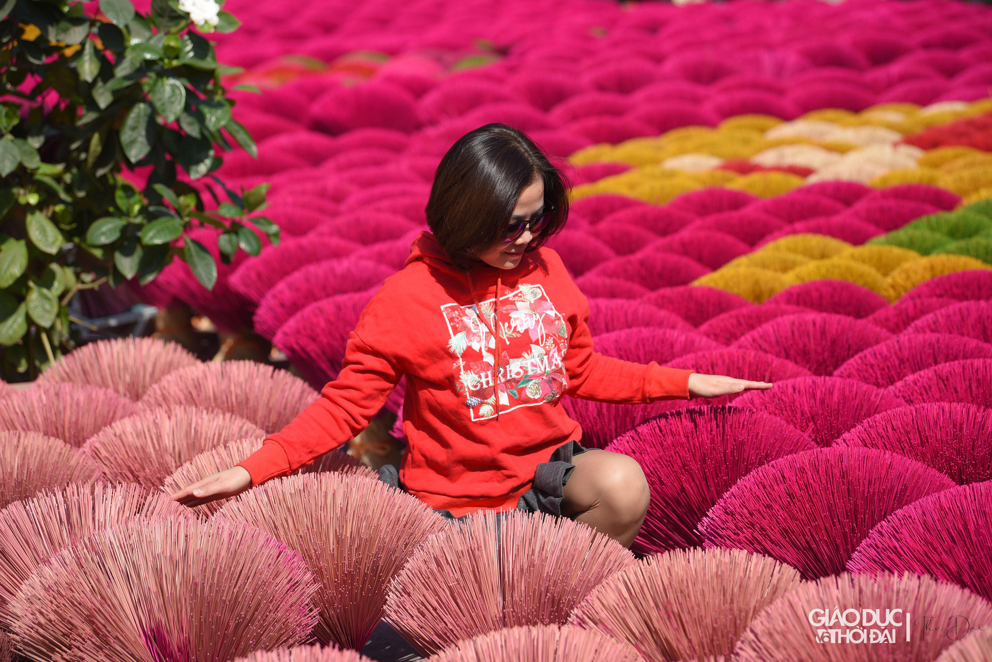 Nhiều người ngỡ ngàng với sắc màu tại nơi đây.