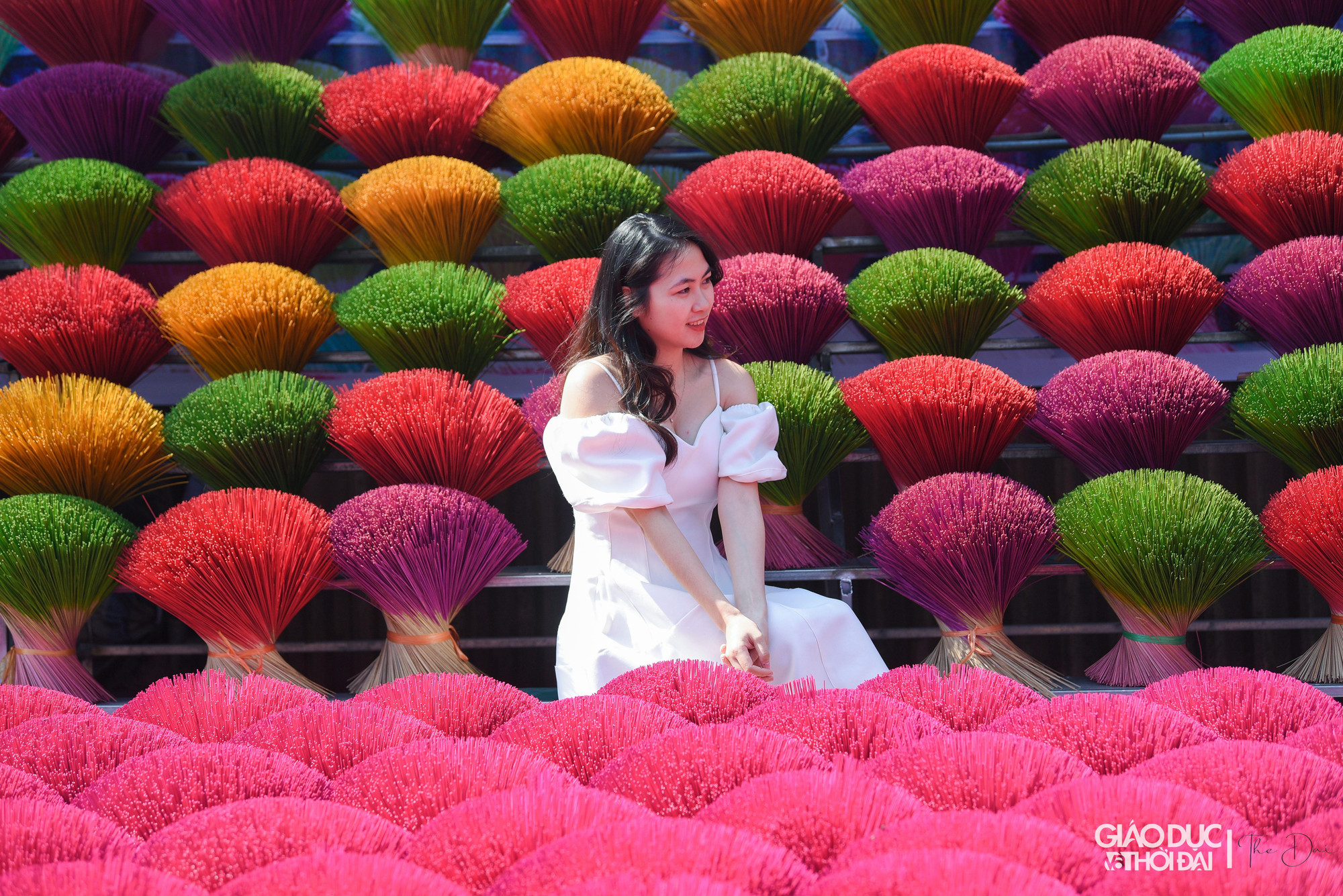 Nhiều người ngỡ ngàng với sắc màu tại nơi đây.