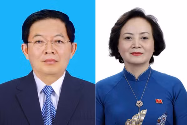 Tân Phó Thủ tướng Hồ Quốc Dũng và Phạm Thị Thanh Trà.