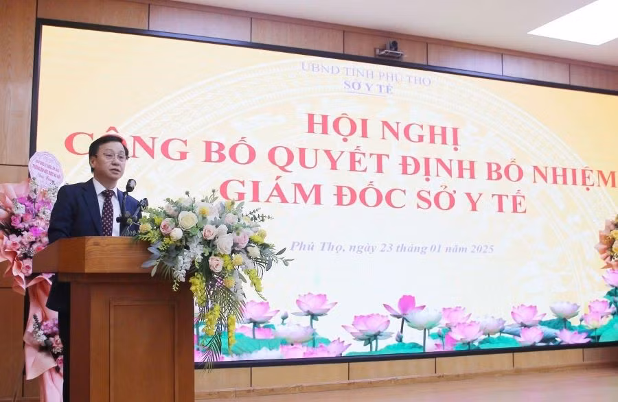 Ông Lê Quang Thọ được bổ nhiệm làm Giám đốc Sở Y tế tỉnh Phú Thọ.