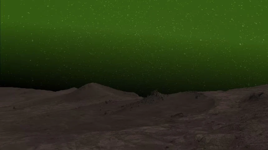 Hình ảnh minh họa mô tả cực quang trên bề mặt sao Hỏa. (Nguồn: NASA/JPL-Caltech/Cornell Univ./Arizona State Univ/E. W. Knutsen)