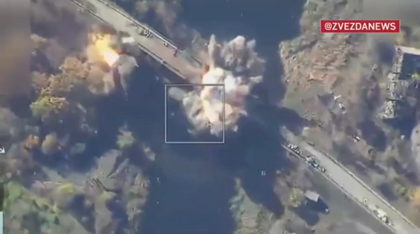 Cảnh không quân phá hủy cầu chiến lược ở Dnipropetrovsk