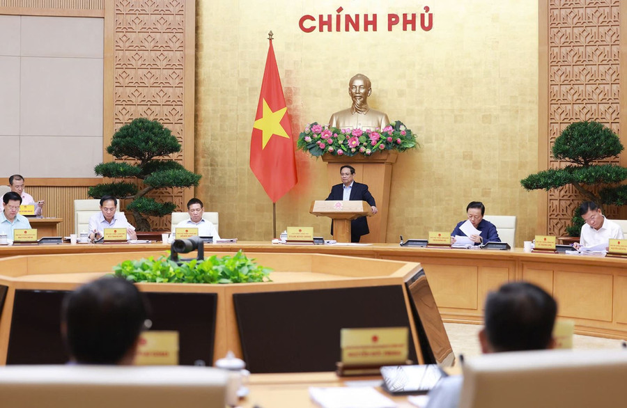 Thủ tướng Phạm Minh Chính chủ trì Phiên họp Chính phủ chuyên đề xây dựng pháp luật tháng 9. (Ảnh: Dương Giang/TTXVN) thu-tuong-pham-minh-chinh-chu-tri-phien-hop-chinh-phu-3.jpg